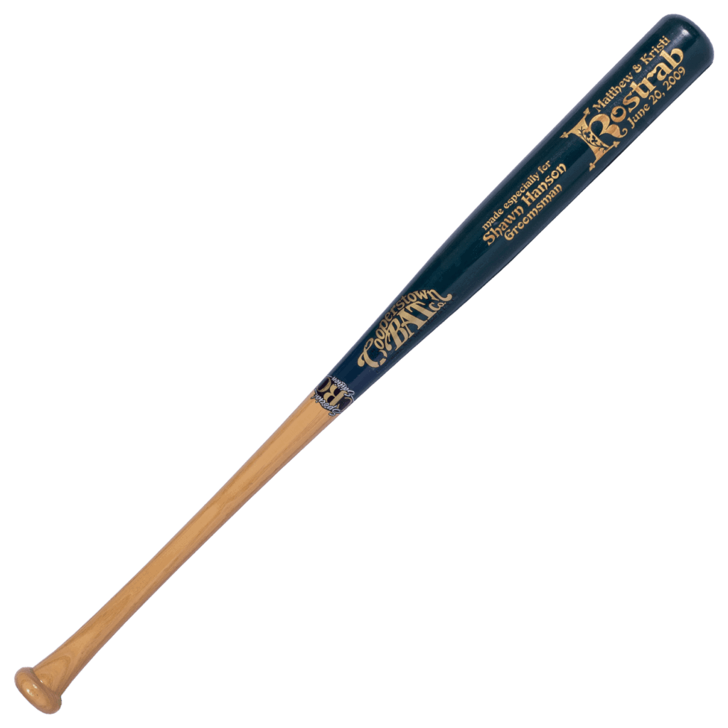 Cooperstown Bat Custom engraved wedding baseball bat for groomsman gift - Medieval Design