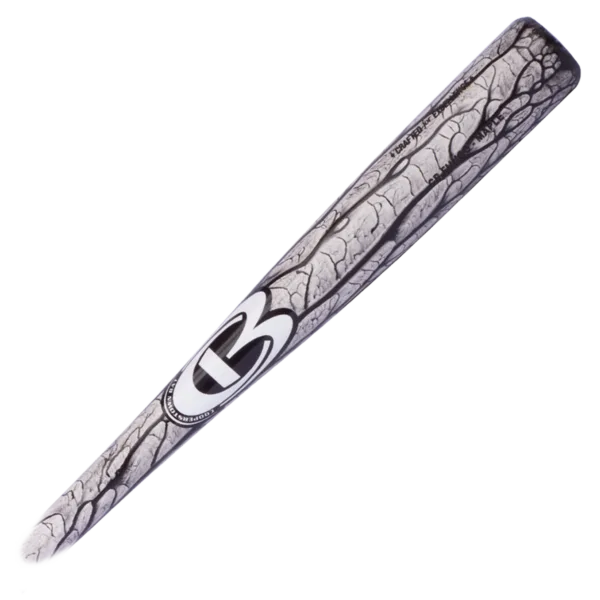 Cooperstown Bat coach fungo with proprietary vein finish in White and Black