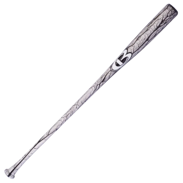 Cooperstown Bat coach fungo with proprietary vein finish in White and Black