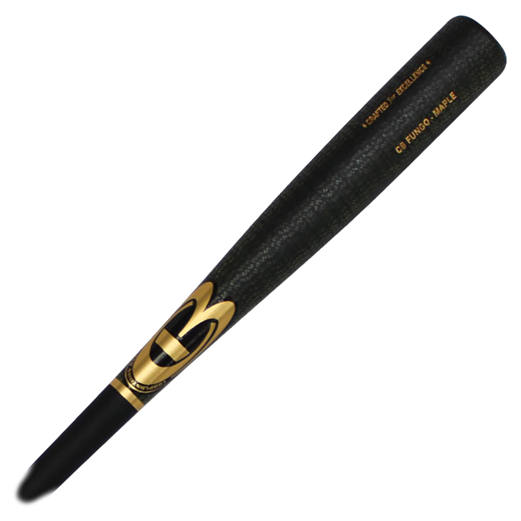 Cooperstown Bat coach fungo with custom Dragon finish in Yellow