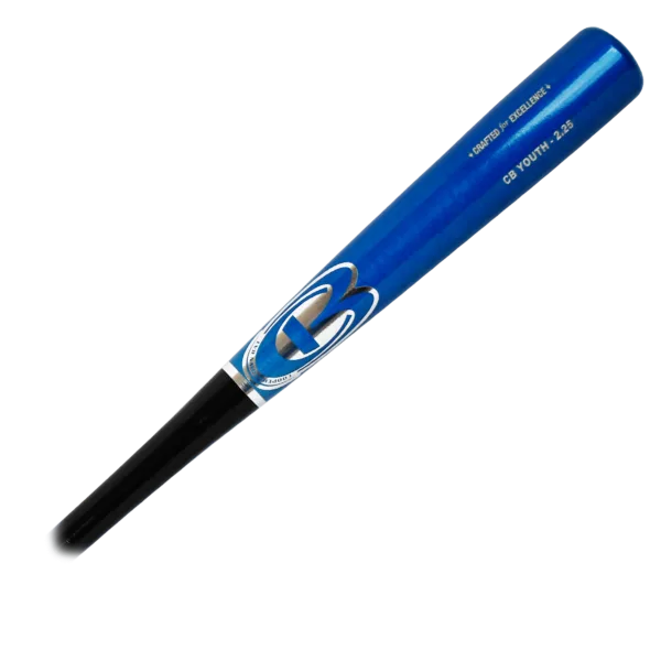 CB Youth Pro 2.25 Metallic Blue and black baseball bat