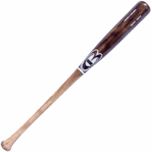 Wooden baseball bat with logo