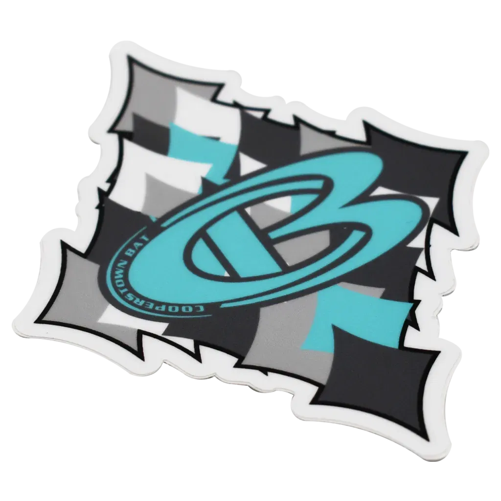 Cooperstown Bat CB Diamond logo sticker