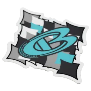 Cooperstown Bat CB Diamond logo sticker