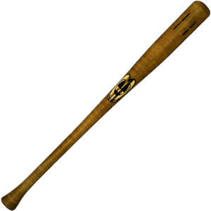 Wooden baseball bat isolated on white background.