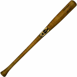 Wooden baseball bat isolated on white background.