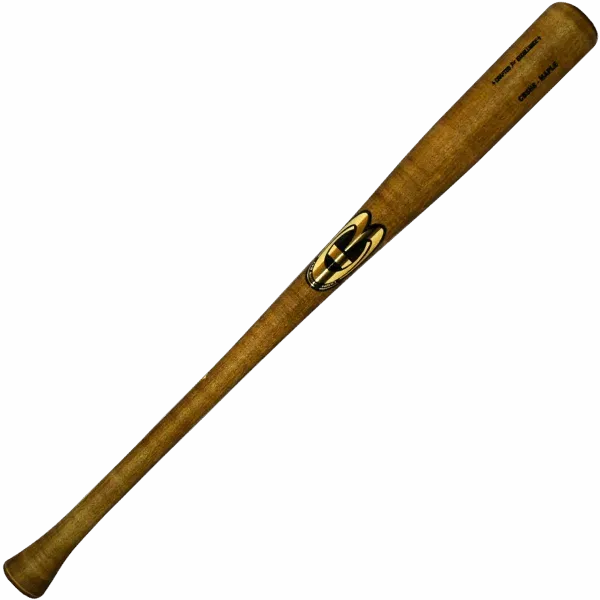 Wooden baseball bat isolated on white background.