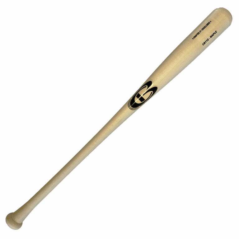 Wooden baseball bat on black background.