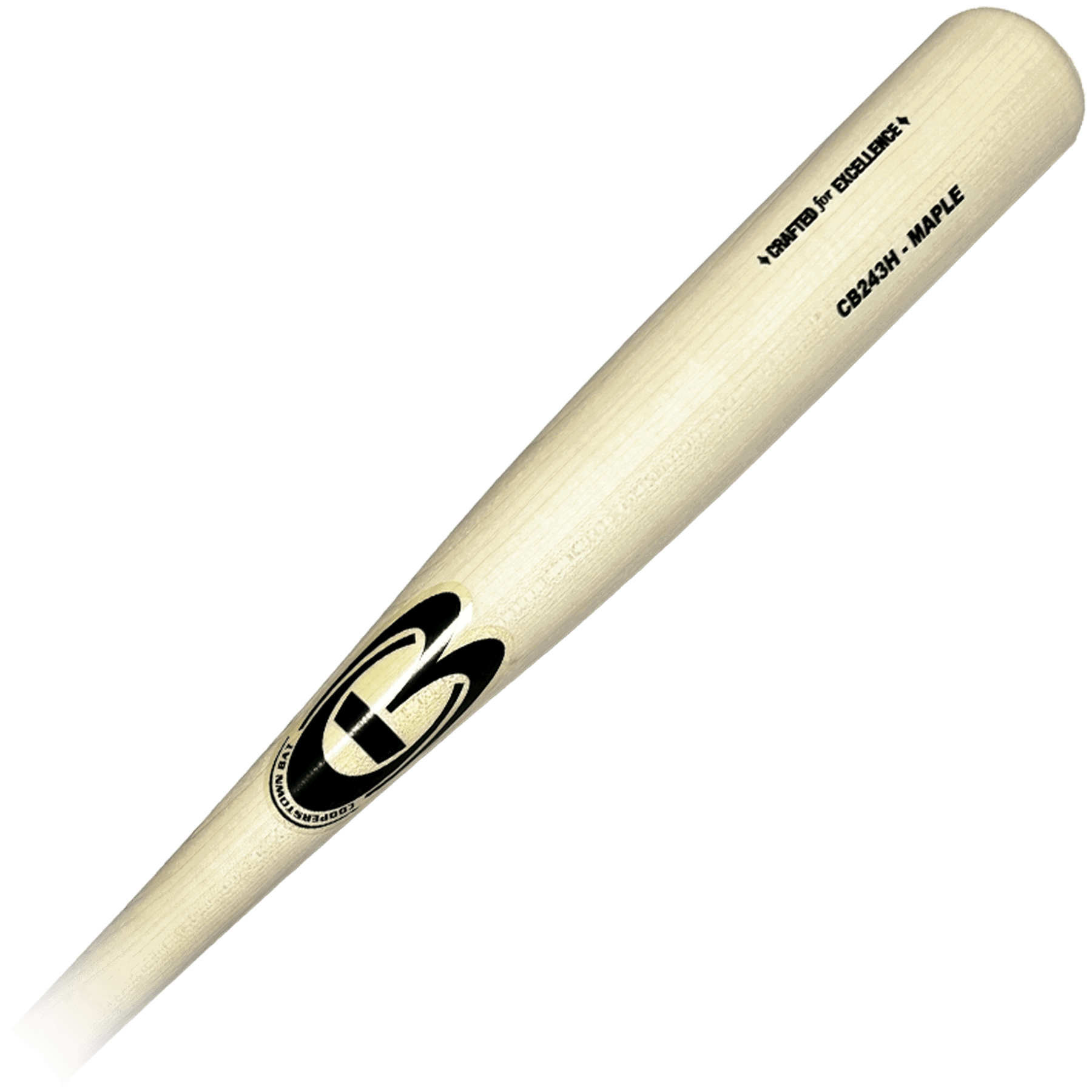 Maple wood baseball bat with logo