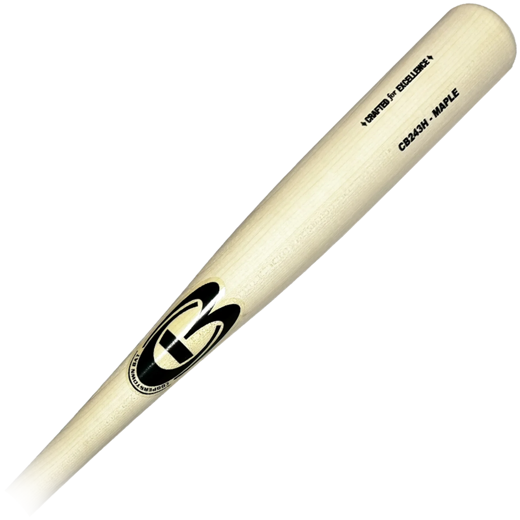 Maple wood baseball bat with logo
