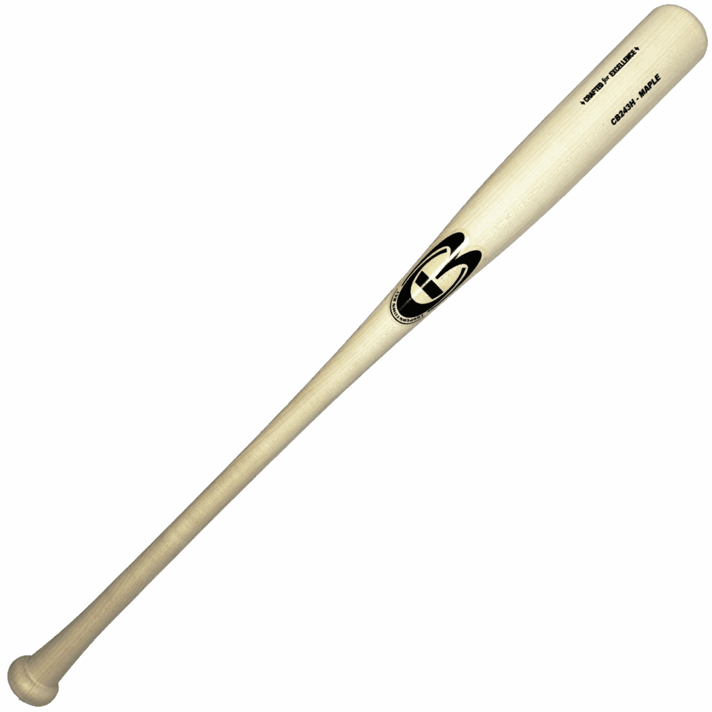 Maple wood baseball bat with logo