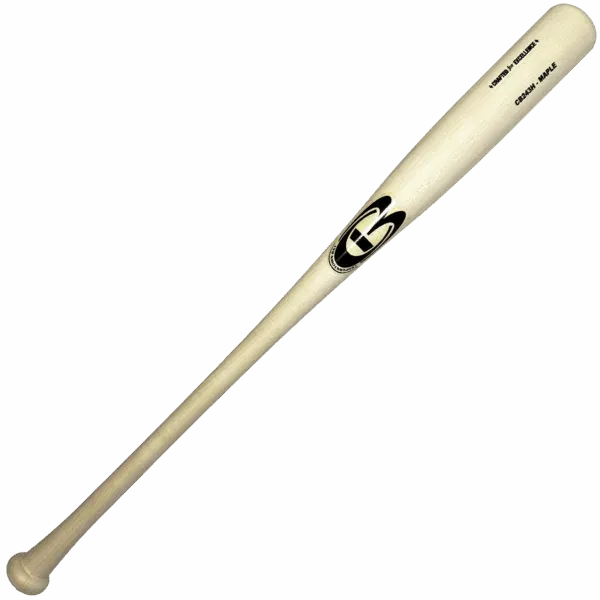 Maple wood baseball bat with logo