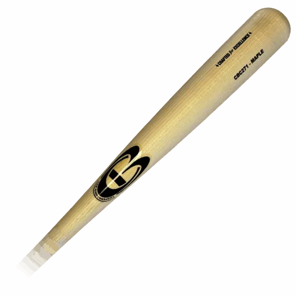 Maple wood baseball bat with logo