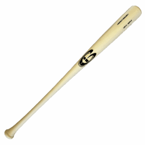 Wooden baseball bat with logo