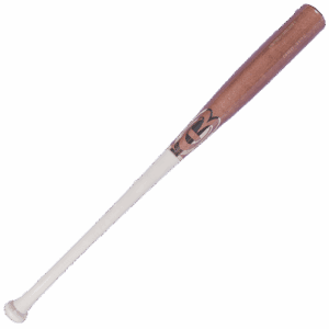 Wooden baseball bat with logo design