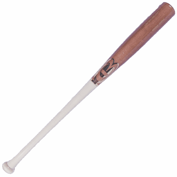 Wooden baseball bat with logo design