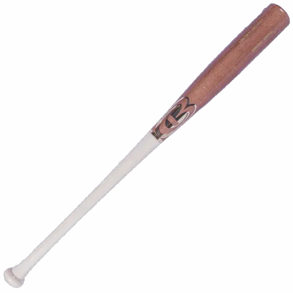 Wooden baseball bat with logo design