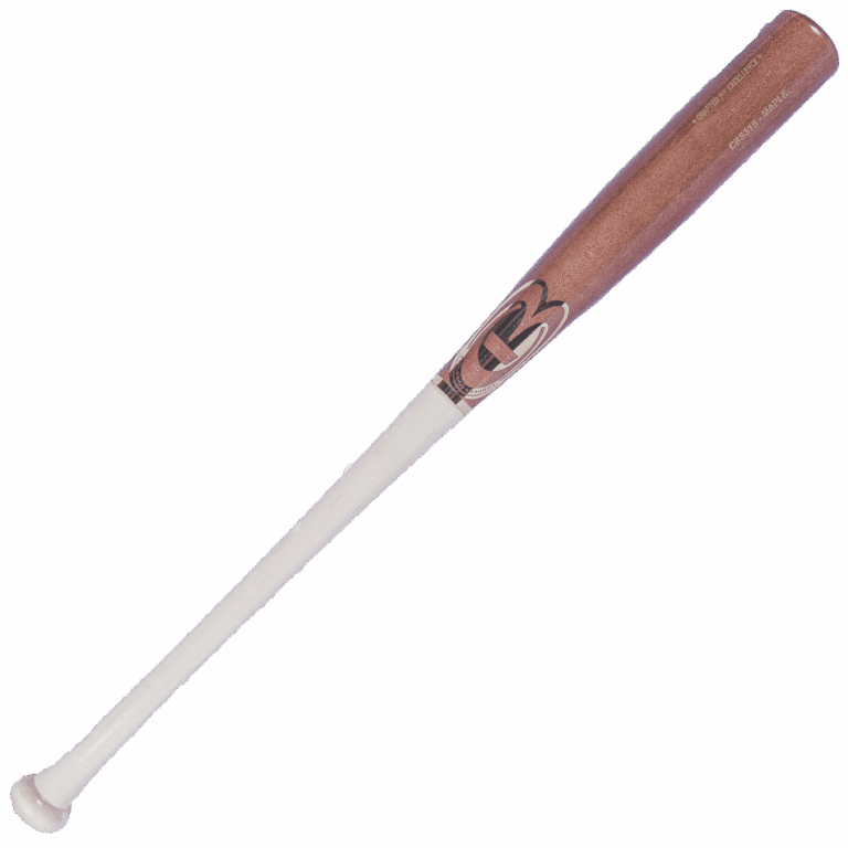 Wooden baseball bat with logo design