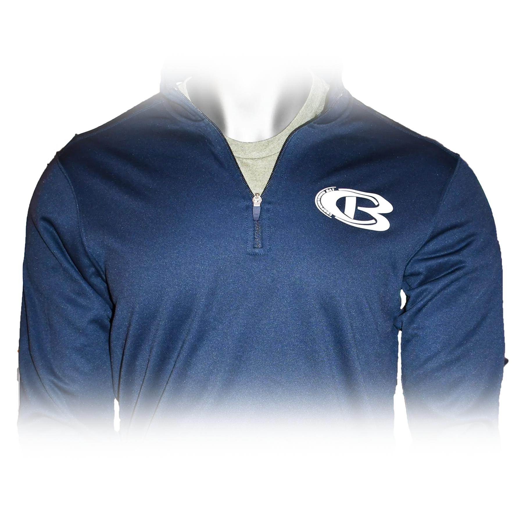 Cooperstown Bat CB 1/4 zip Performance Fleece - Cooperstown Bat