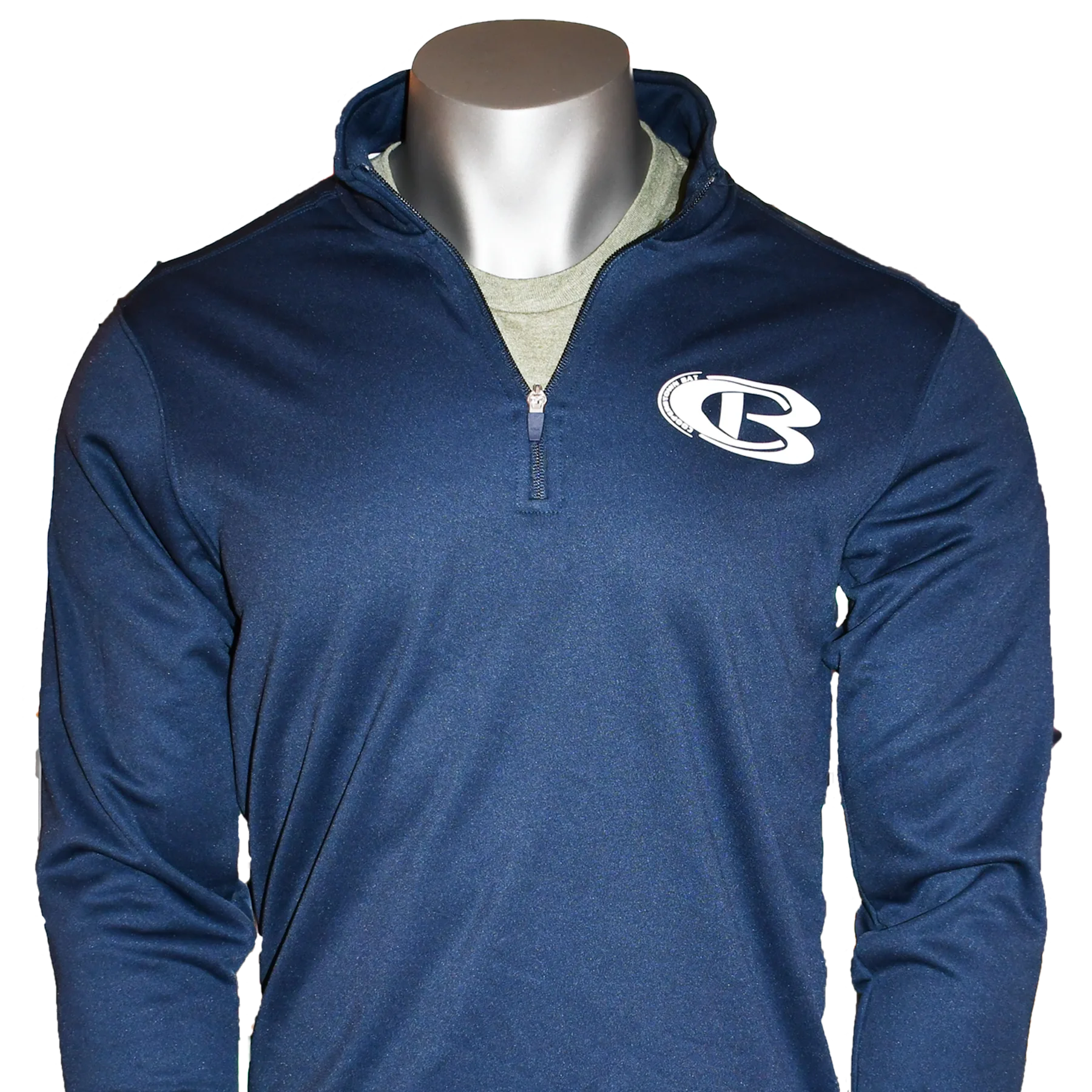 Cooperstown Bat CB 1/4 zip Performance Fleece - Cooperstown Bat