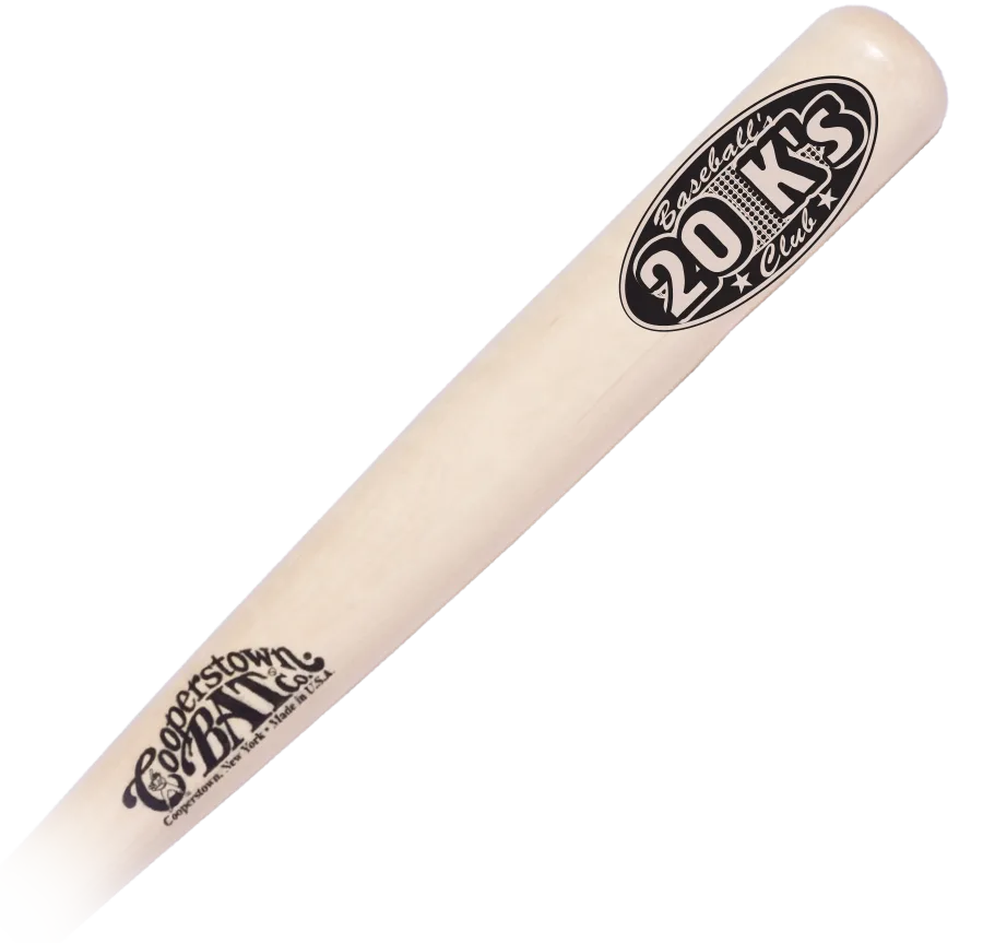 Baseball's Major League 20 Ks Pitcher's Club custom engraved bats - collect autographs