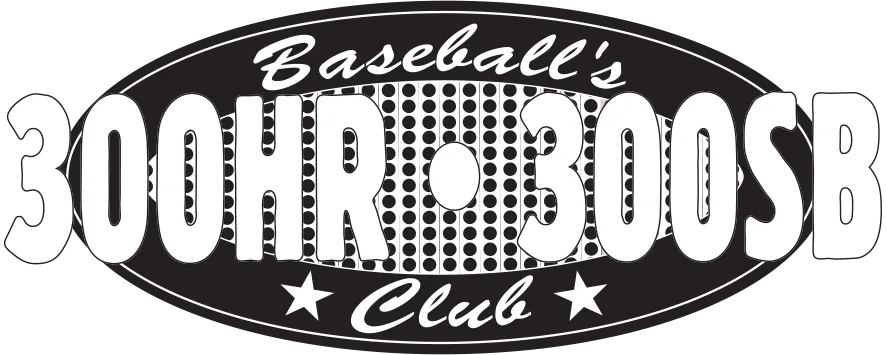 Baseball's 300 HR 300 SB Club logo