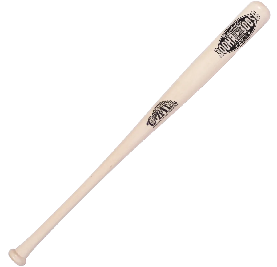 Baseball bat with commemorative 300 HR 3000 B.