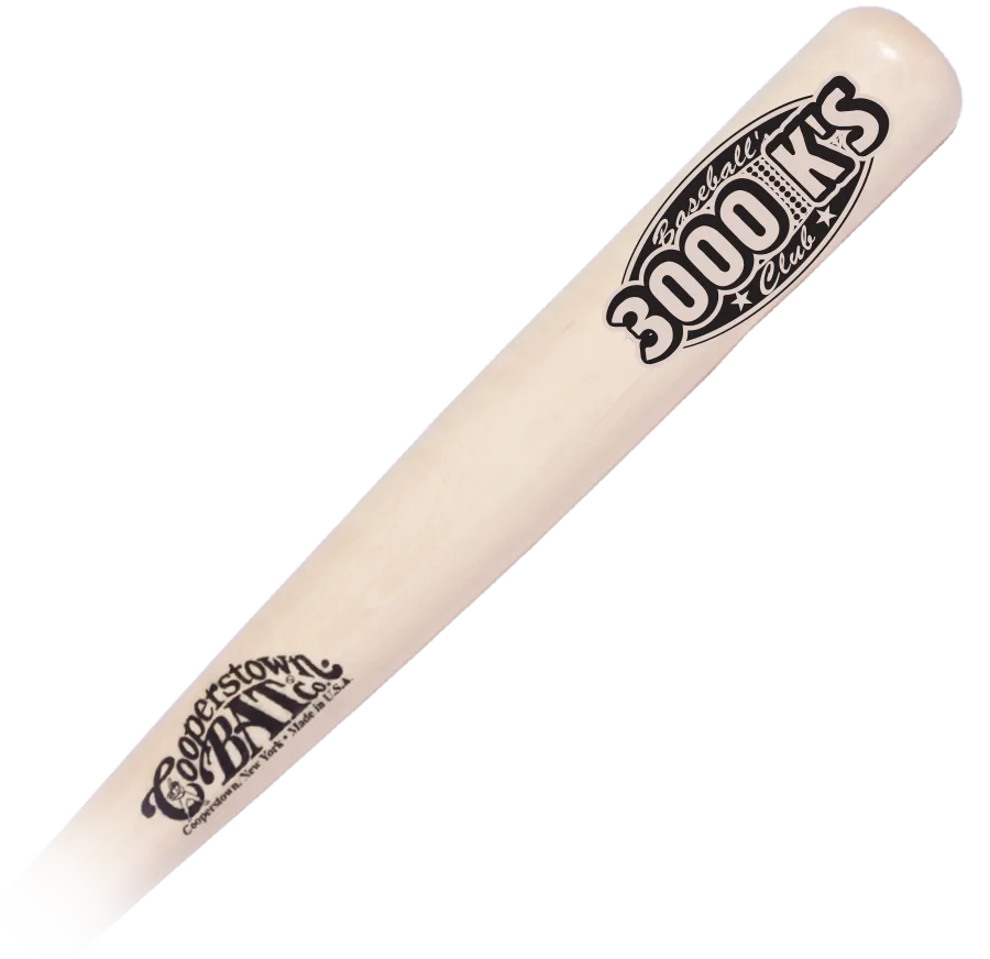 Baseball's Major League 3000 Ks Pitcher's Club custom engraved bats - collect autographs