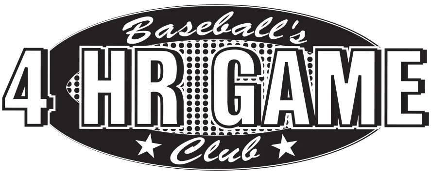 Baseball's 4 home run game club logo