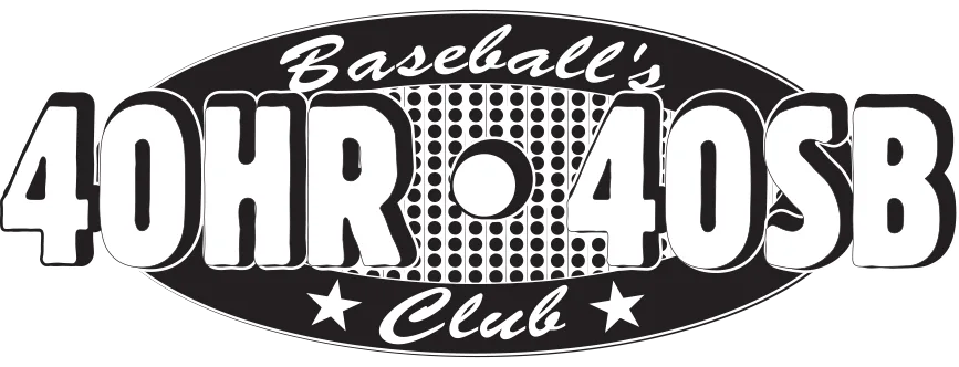 Baseball's 40HR 40SB Club logo design