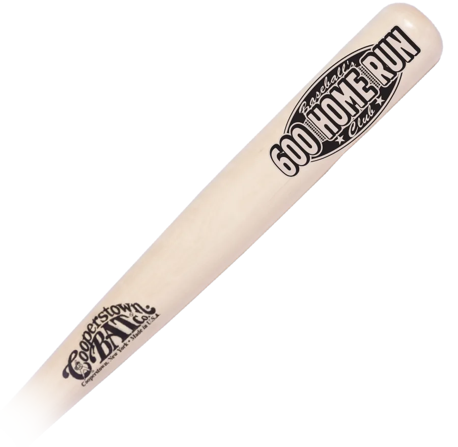Cooperstown Bat with 600 Home Run Club logo.