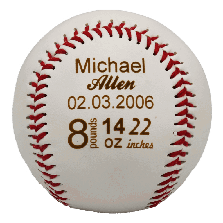 Custom Engraved Baby Gift Baseball