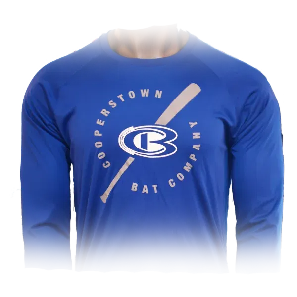 Cooperstown Bat Long Sleeve CB Logo Dri-fit Shirt