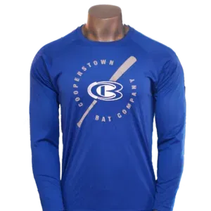 Cooperstown Bat Long Sleeve CB Logo Dri-fit Shirt