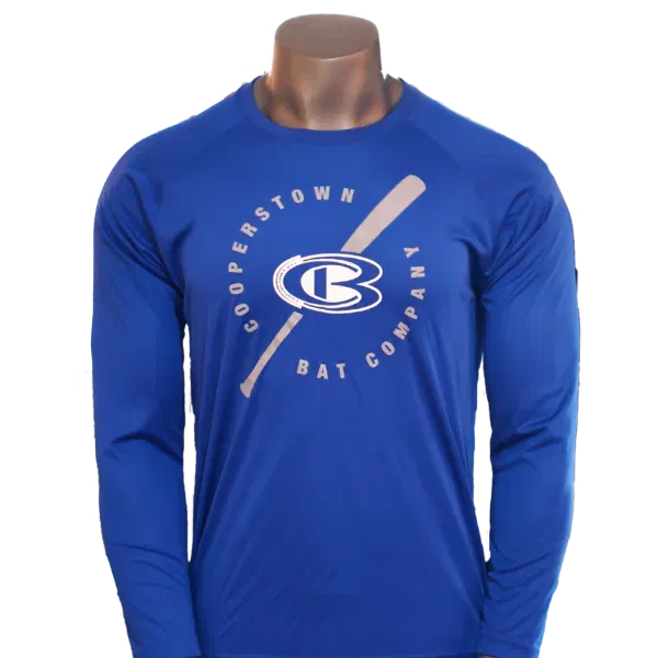 Cooperstown Bat Long Sleeve CB Logo Dri-fit Shirt