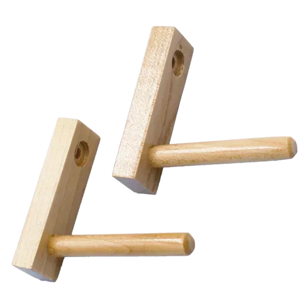 Single Baseball Bat Display Rack-Peg Style