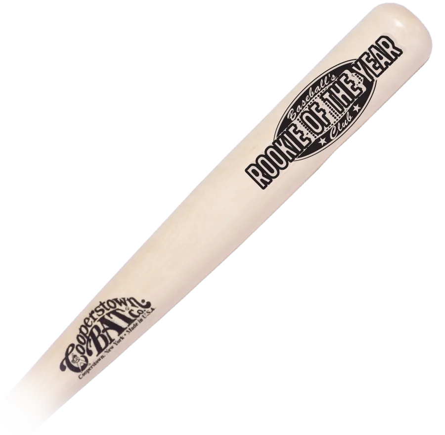 Cooperstown Bat Baseball's Rookie of the Year Club engraved Bat