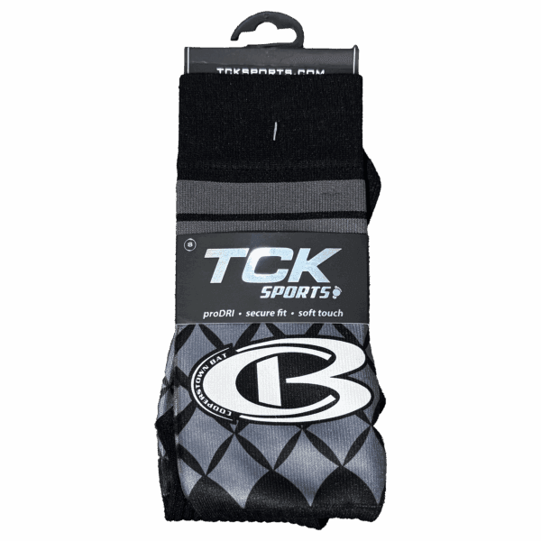 TCK Sports socks, proDRI technology, secure fit.
