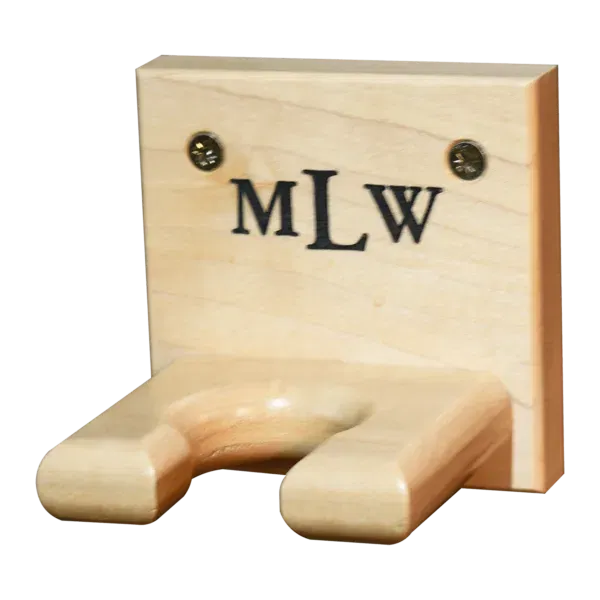 Single Bat Display with custom engraved Monogram