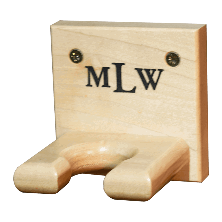 Single Bat Display with custom engraved Monogram
