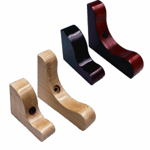 Four wooden Violin bow holders