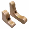 Wooden brackets with smooth finish