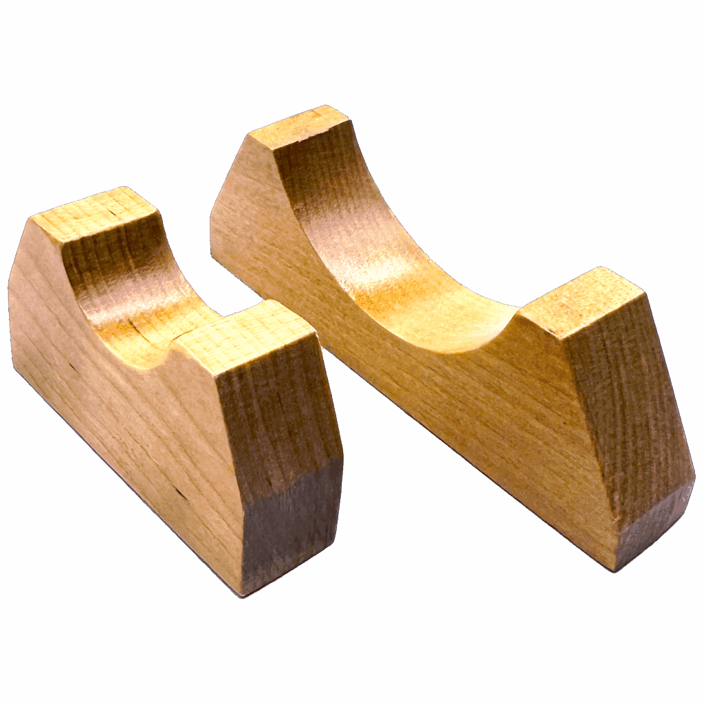 Wooden guitar neck support blocks
