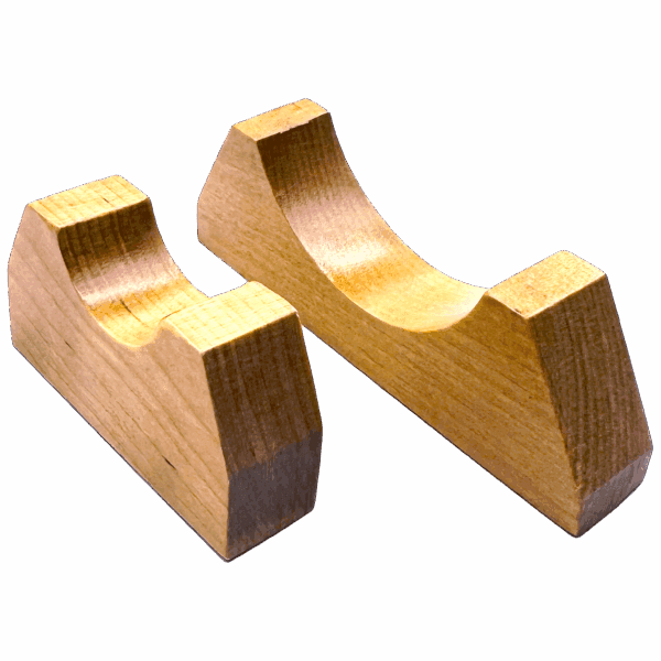 Wooden guitar neck support blocks
