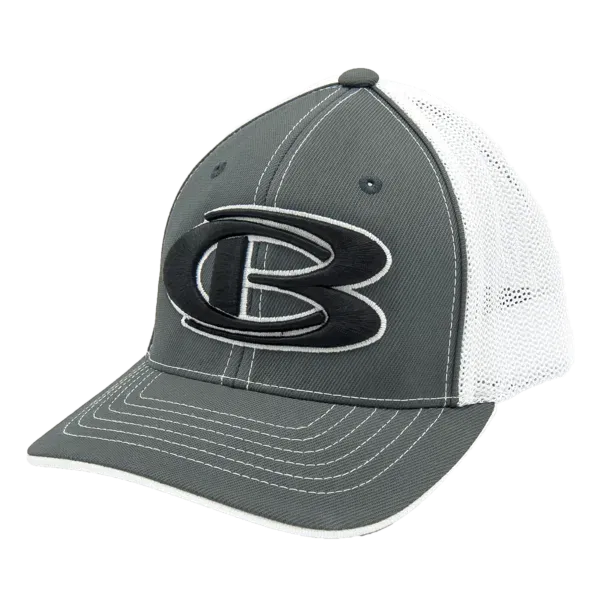 Fitted Mesh baseball cap with Cooperstown Bat CB logo.