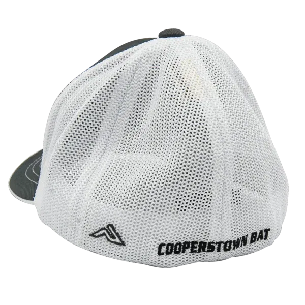 Fitted Mesh baseball cap with Cooperstown Bat CB logo.