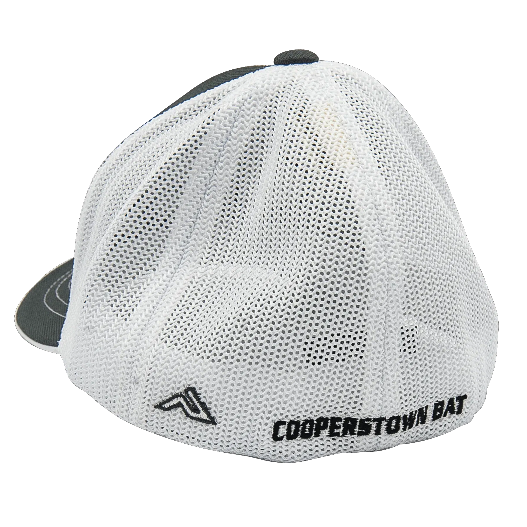 Fitted Mesh baseball cap with Cooperstown Bat CB logo.