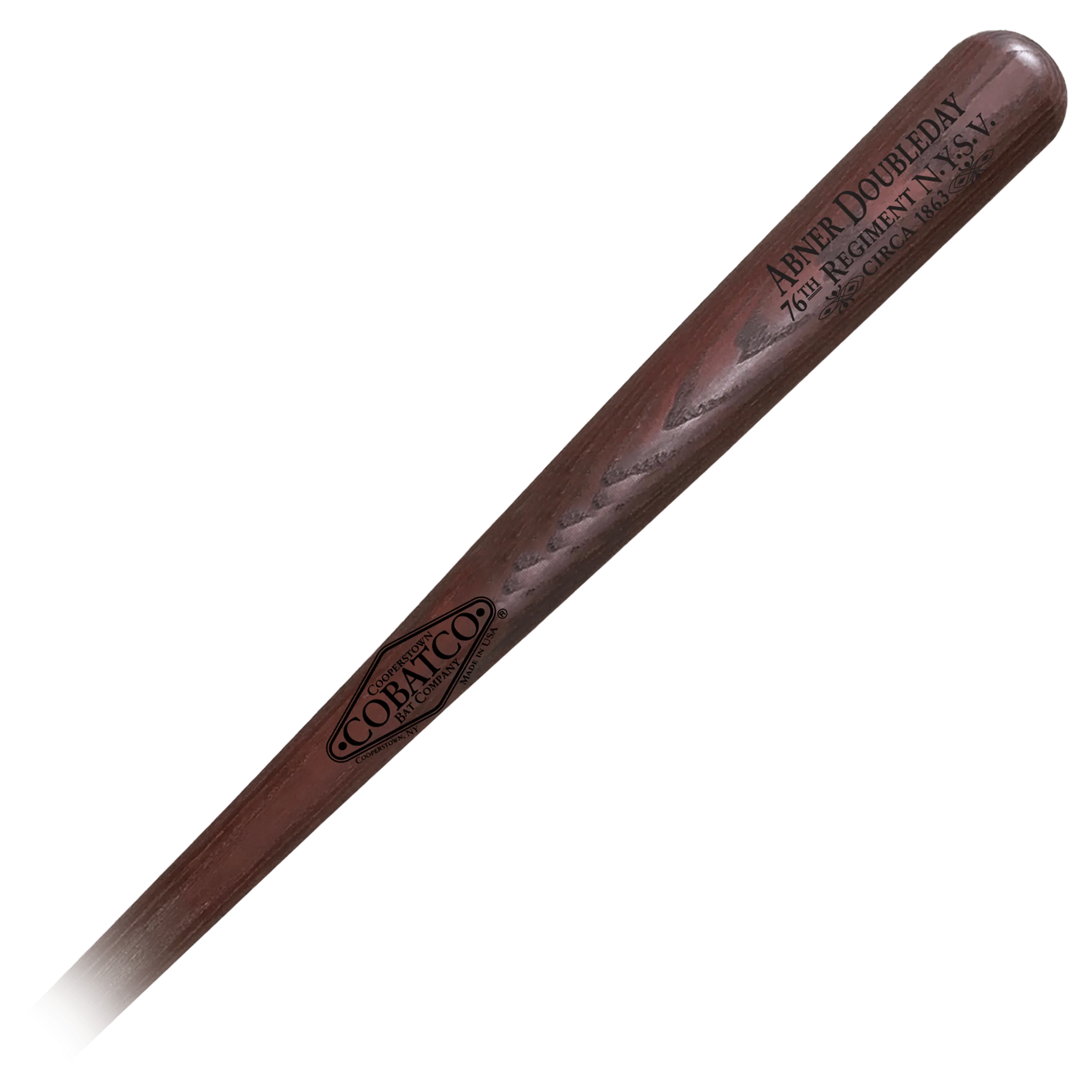 COBATCO Cooperstown Bat Vintage Doubleday replica bat for game use play. Circa 1870
