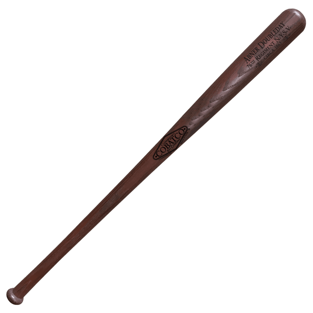 COBATCO Cooperstown Bat Vintage Doubleday replica bat for game use play. Circa 1870