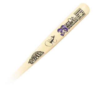 Larry Walker Commemorative Autographed Hall of Fame Stats Bat